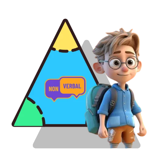 3d render of boy standing with bagpack